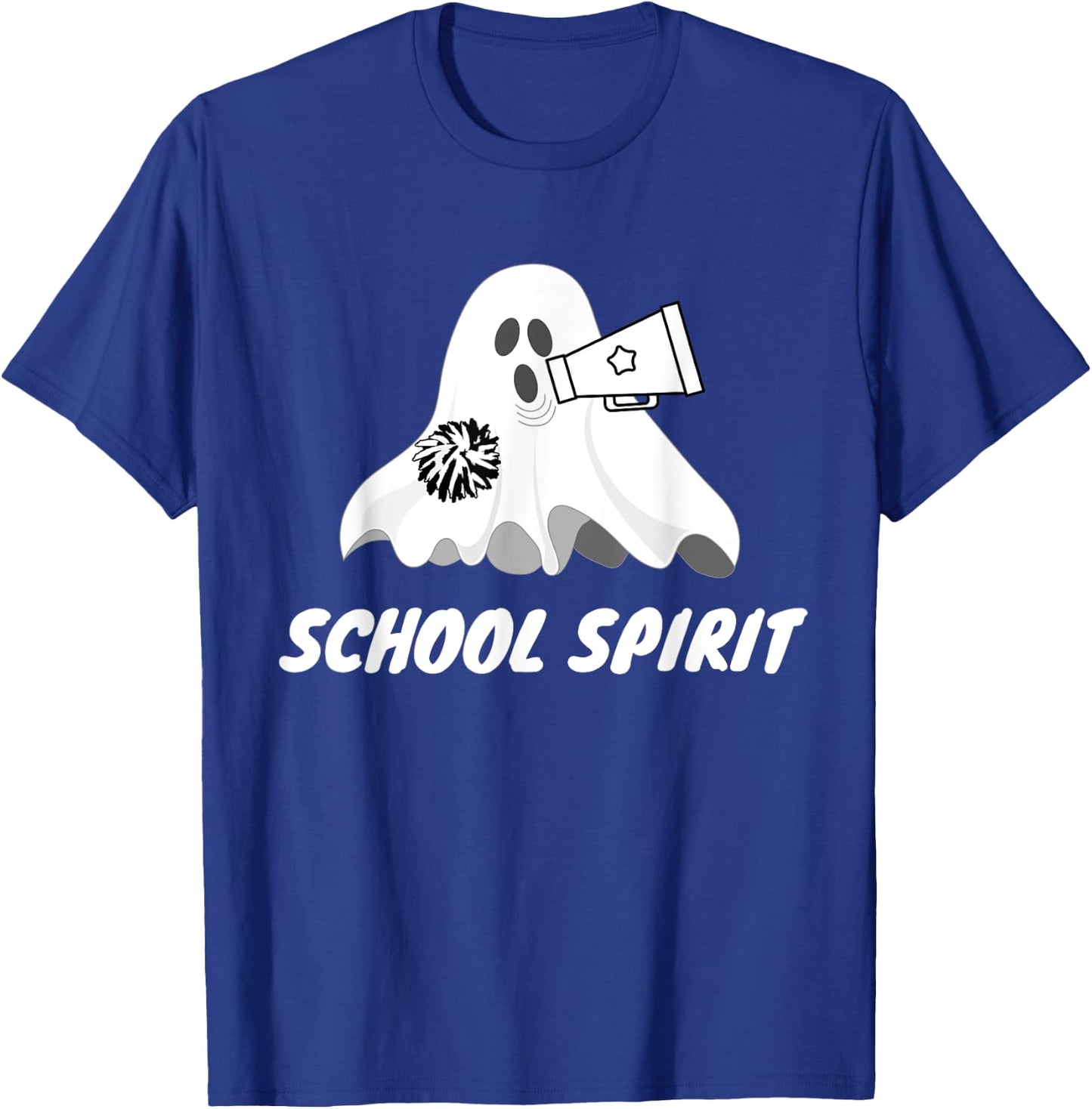 School Spirit Ghost - Funny Halloween T-Shirt - T-Shirt | Royal