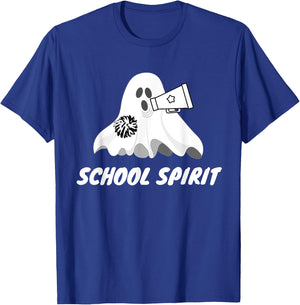 School Spirit Ghost - Funny Halloween T-Shirt - T-Shirt | Royal