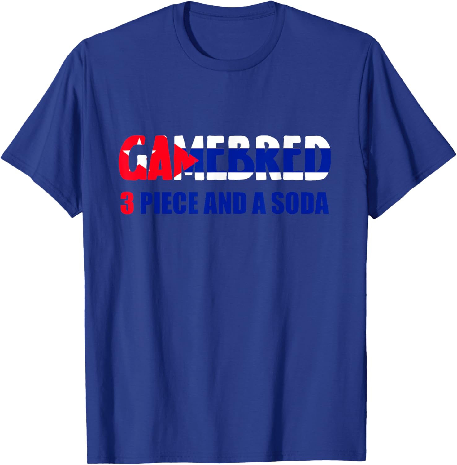 Three Piece with A Soda Martial Artist MMA T-Shirt - T-Shirt | Royal