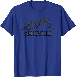 WNC Asheville Mountains NC Blue Ridge North Carolina Hiking T-Shirt - T-Shirt | Royal