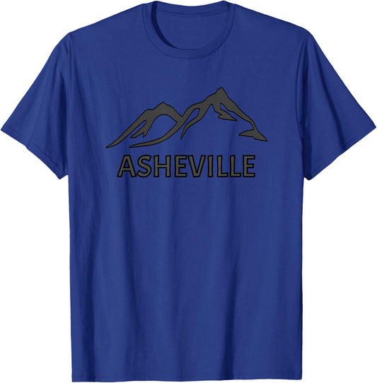 WNC Asheville Mountains NC Blue Ridge North Carolina Hiking T-Shirt - T-Shirt | Royal