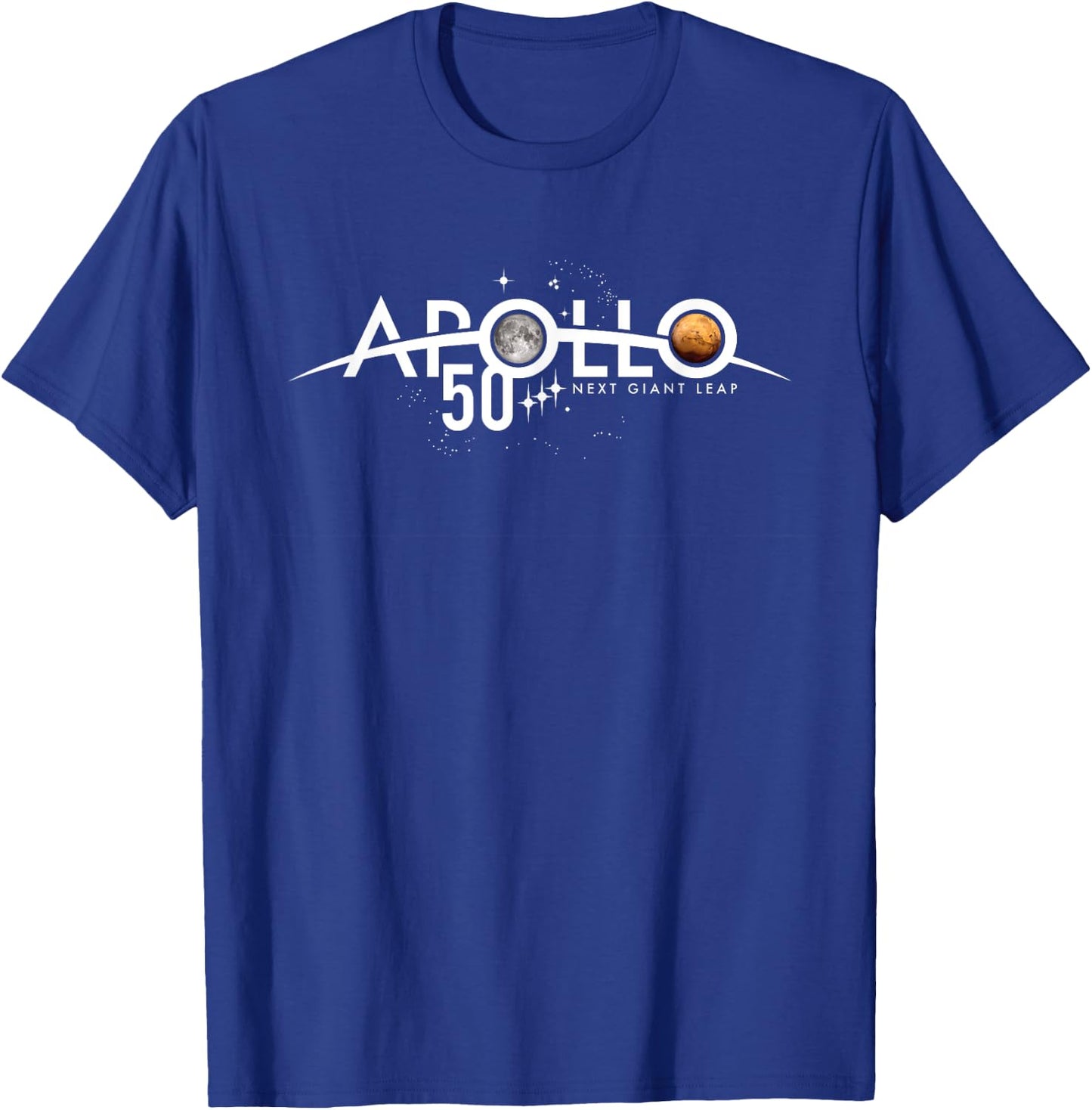 Apollo 50th Anniversary Logo NASA T-Shirt - T-Shirt | Royal