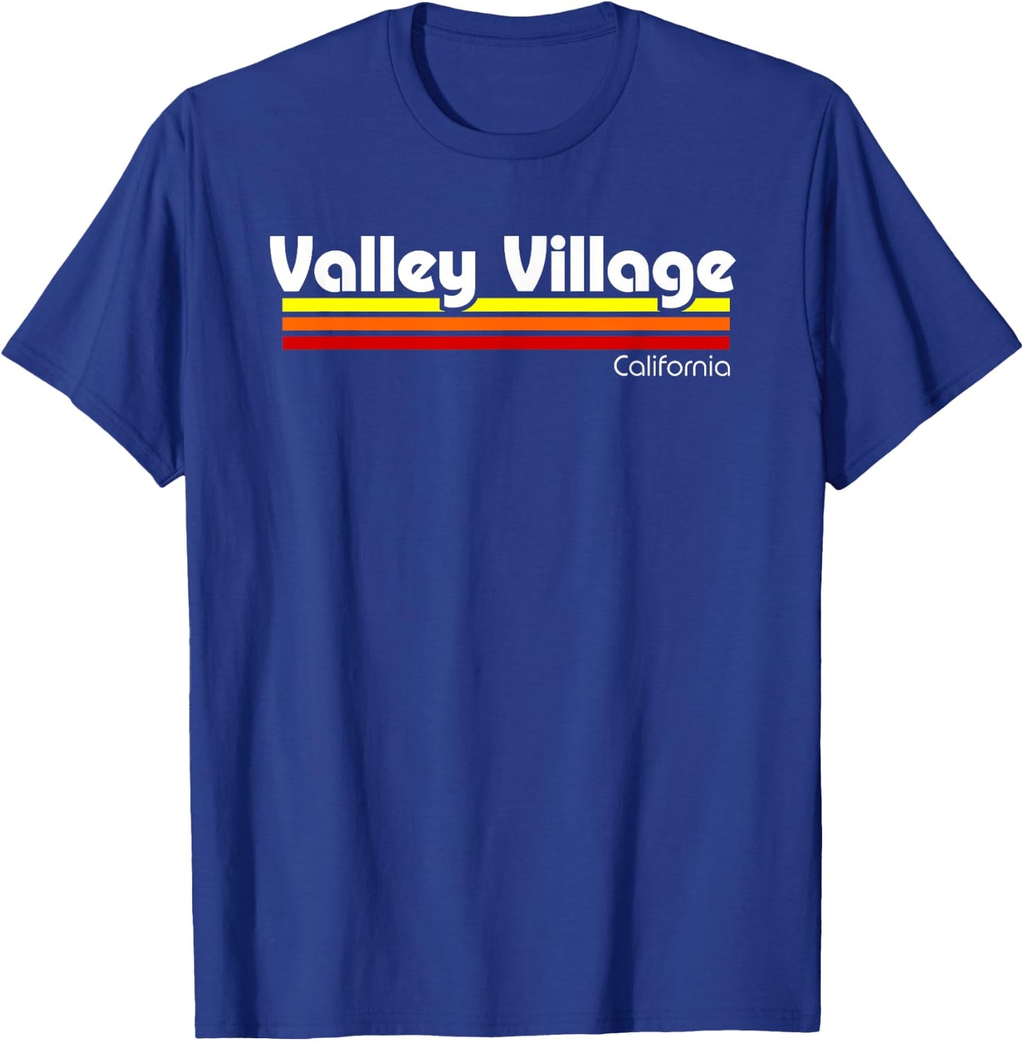 Retro Valley Village California T-Shirt - T-Shirt | Royal