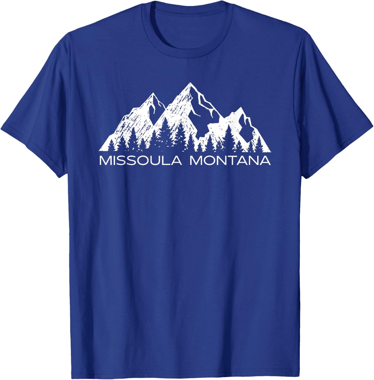 Missoula Montana Mountain Gift | Missoula Montana Souvenir T-Shirt - T-Shirt | Royal