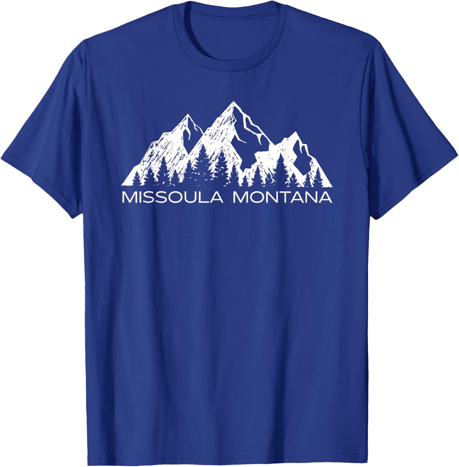 Missoula Montana Mountain Gift | Missoula Montana Souvenir T-Shirt - T-Shirt | Royal