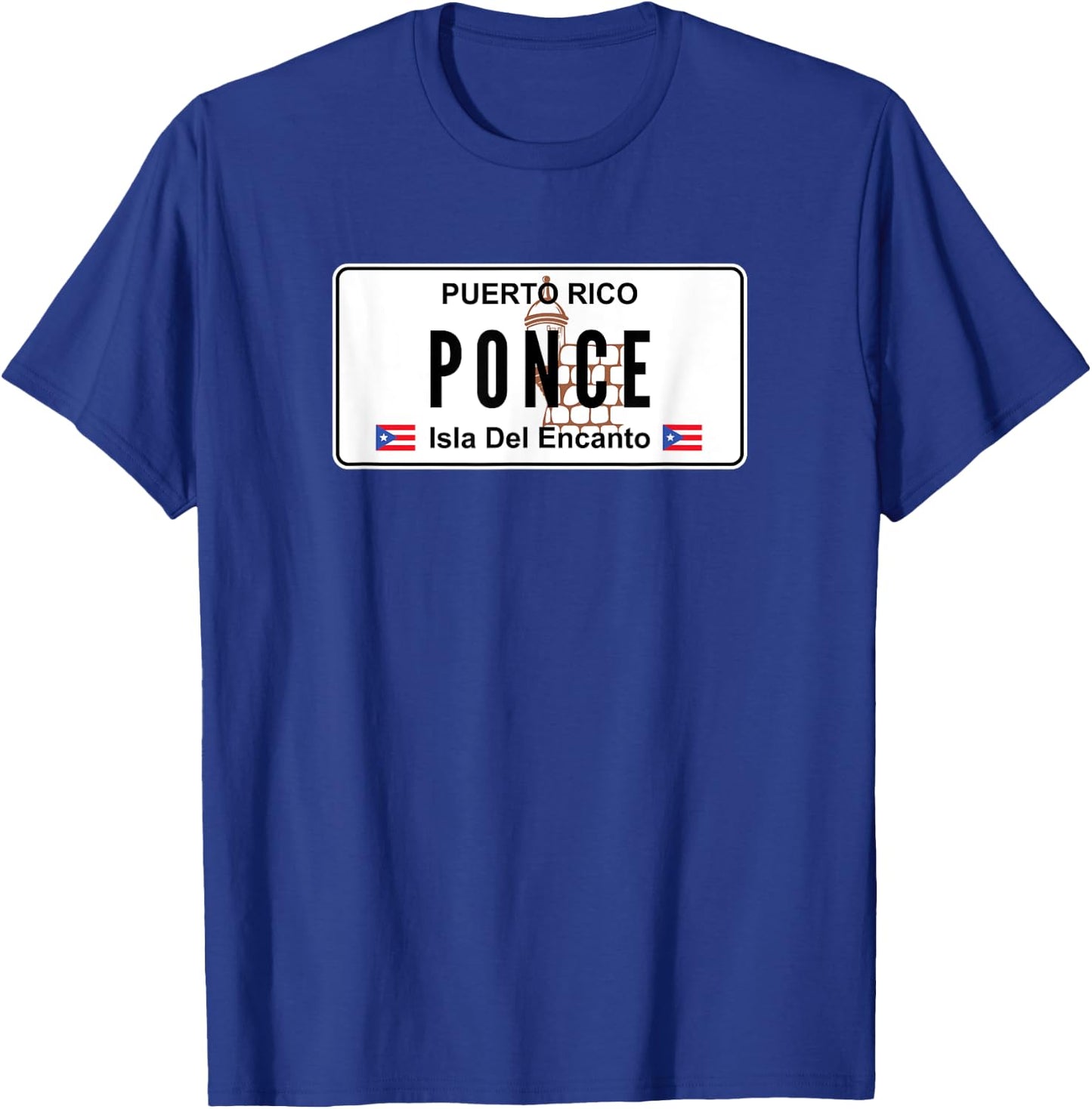 Ponce - Puerto Rico Puerto Rican Pride Boricua Plate T-Shirt - T-Shirt | Royal