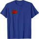 Red Rose Pocket Patch | Tie Dye Rose Pocket Gift T-Shirt - T-Shirt | Royal
