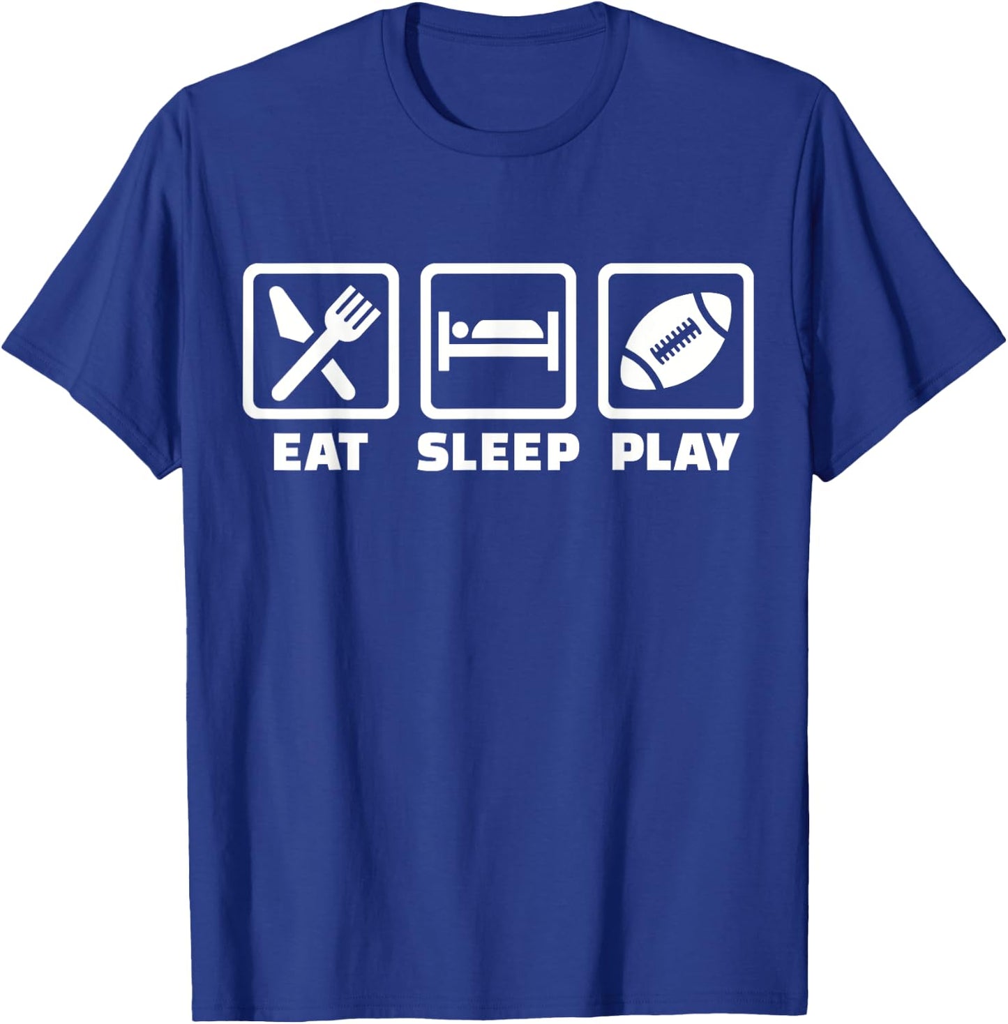 Eat sleep play Football T-Shirt - T-Shirt | Royal