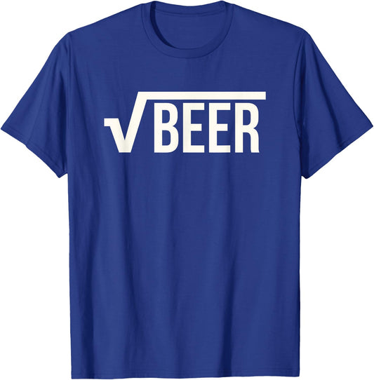 Root Beer (Square Root of Beer) Math Joke T-Shirt - T-Shirt | Royal