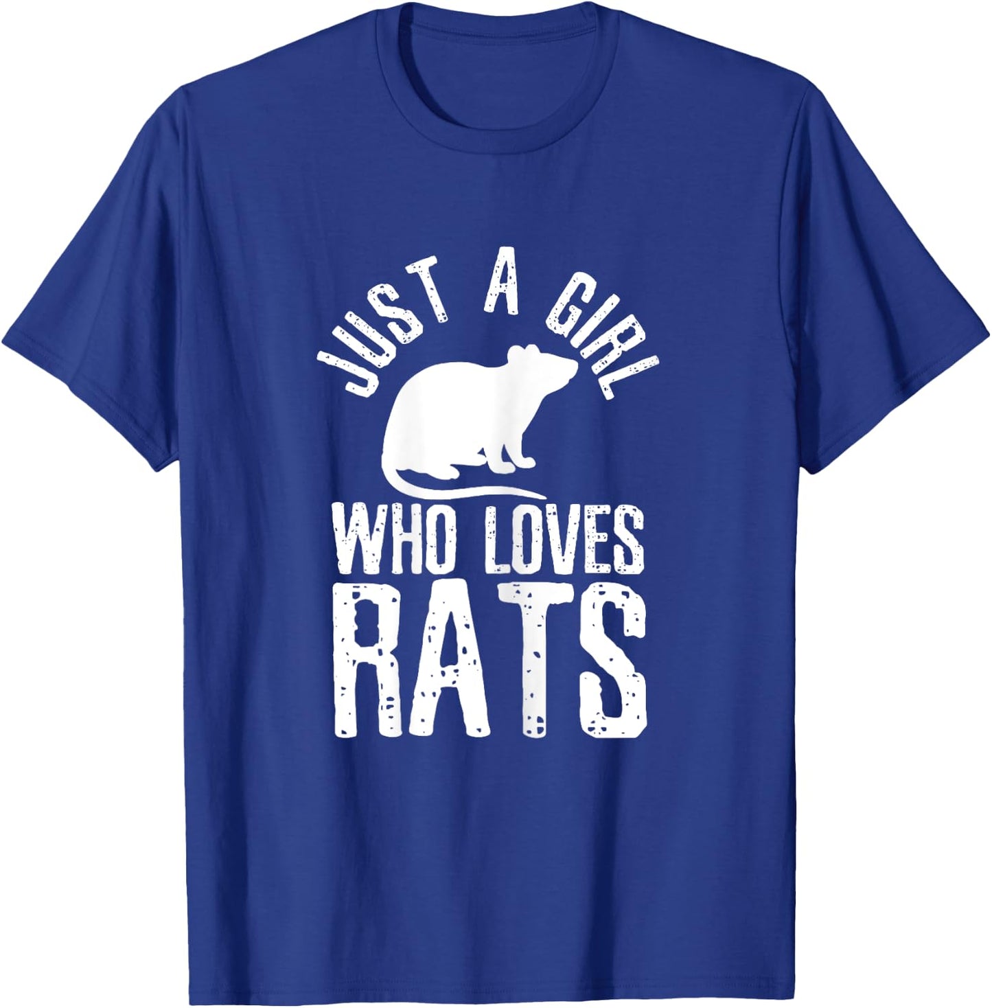 Just A Girl Who Loves Rats Funny Cute Pet Animal Gift T-Shirt - T-Shirt | Royal