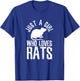 Just A Girl Who Loves Rats Funny Cute Pet Animal Gift T-Shirt - T-Shirt | Royal