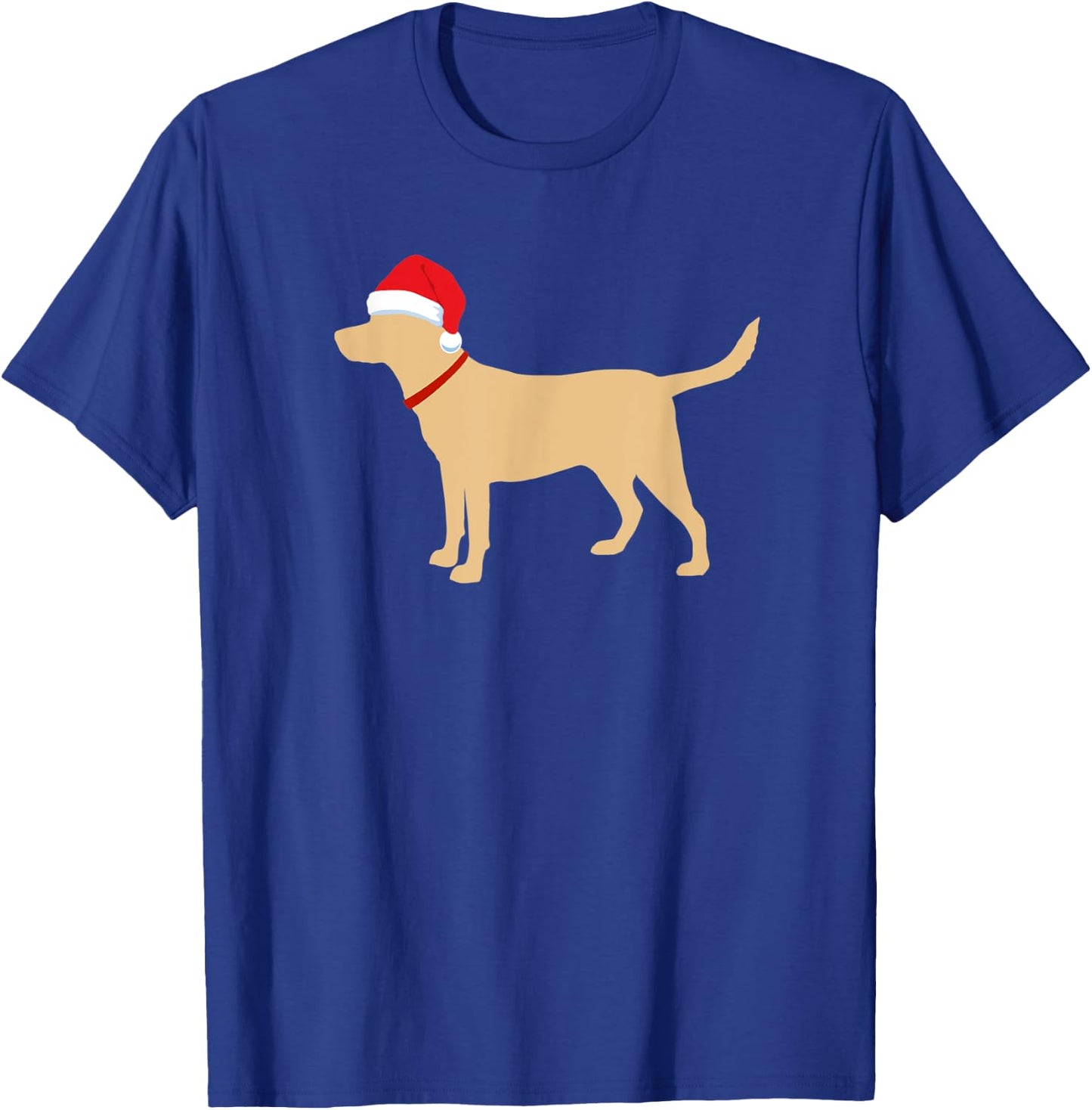 Yellow Lab Santa Hat Cute Labrador Christmas Gift T-Shirt - T-Shirt | Royal
