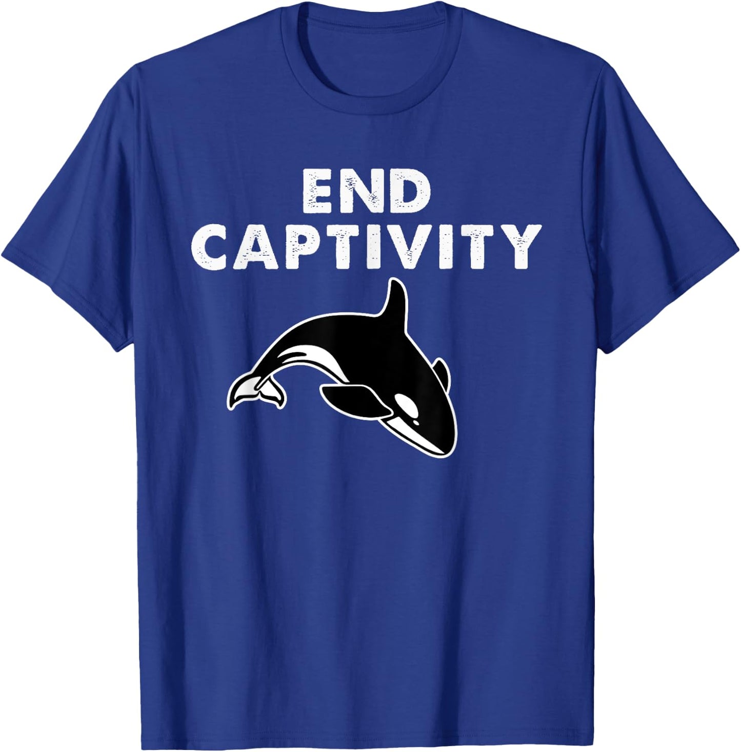 End Captivity Orca Whale Animal Rights T-Shirt - T-Shirt | Royal