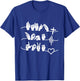 Faith Hope Love - Christ Religion Heartbeat T-Shirt - T-Shirt | Royal