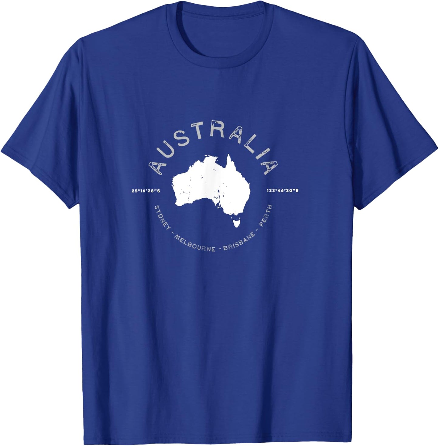 Australia Travel Souvenir Vintage Retro - -Adults, Black, Small, Short Sleeve T-Shirt - T-Shirt | Royal
