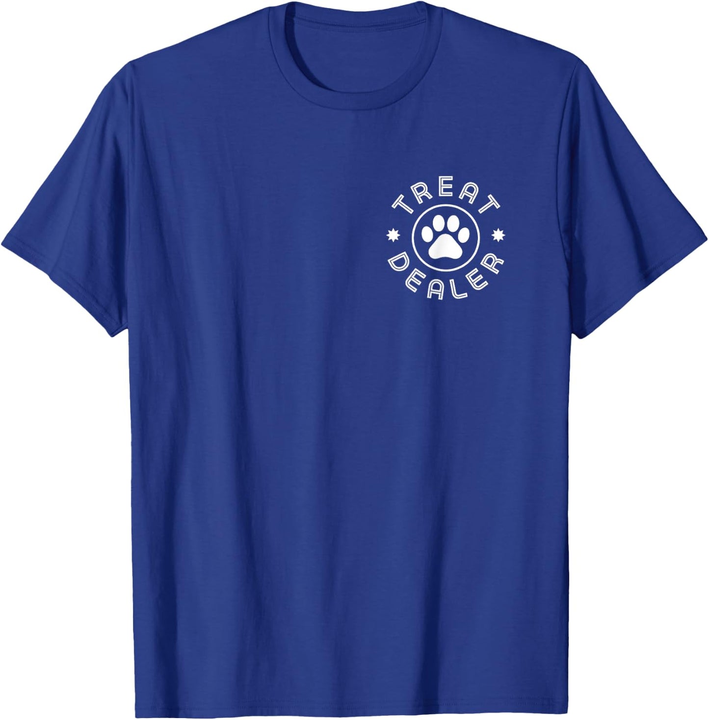 Treat Dealer Dog Lover gifts Minimal Paw Print Pet Owner T-Shirt - T-Shirt | Royal