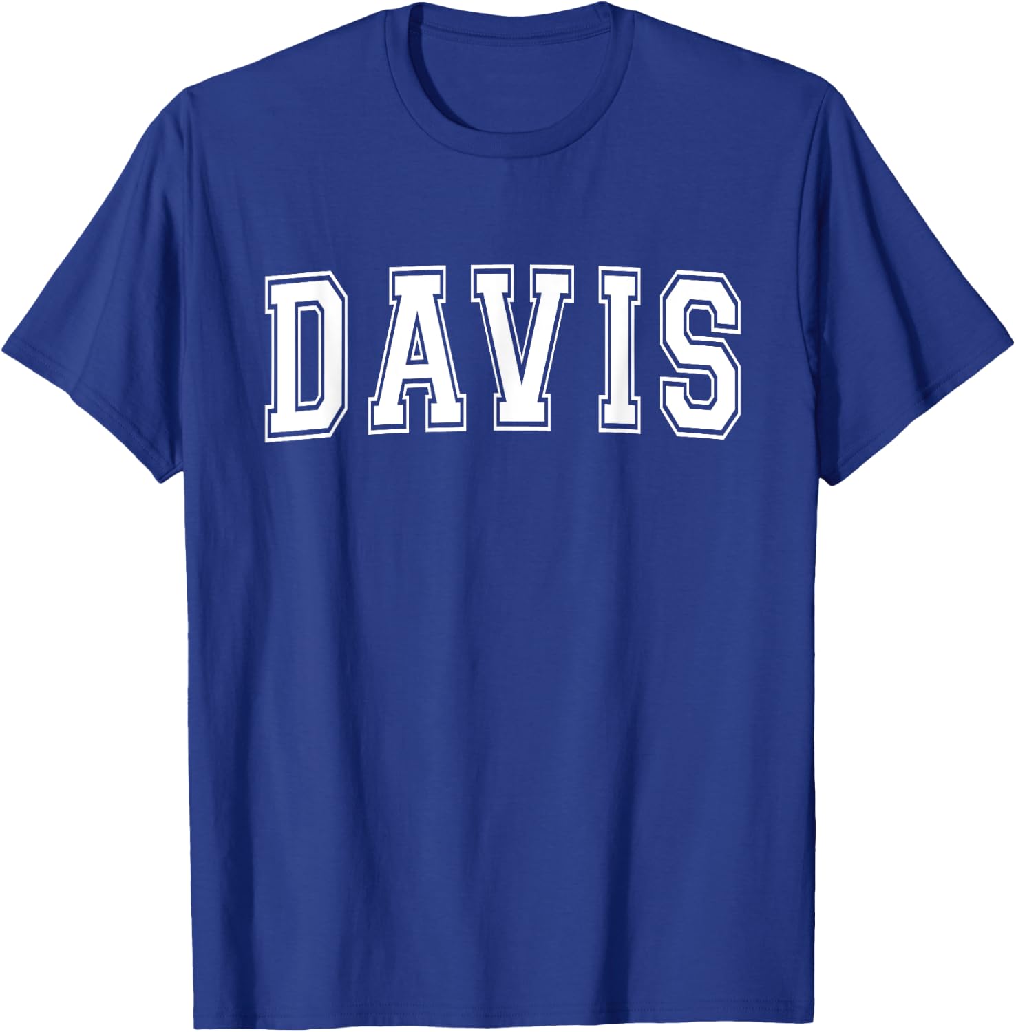 DAVIS CA CALIFORNIA USA Vintage Sports Varsity Style T-Shirt - T-Shirt | Royal