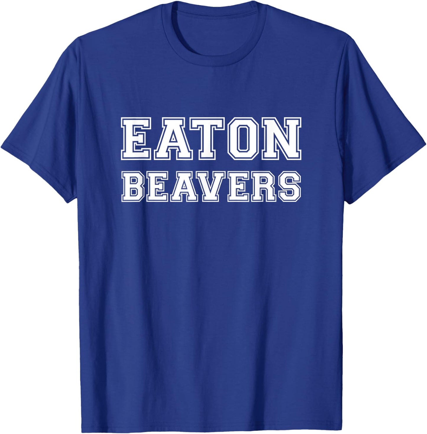 Eaton Beavers University Athletics Fake College T-Shirt - T-Shirt | Royal