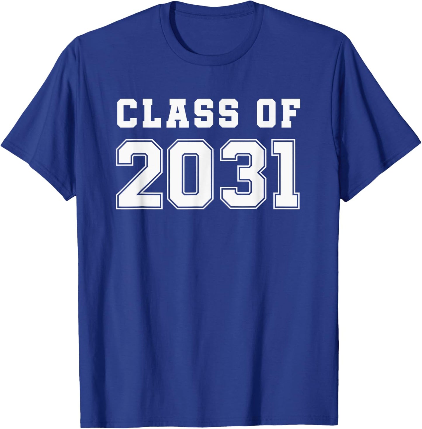 Class of 2031 First Day of School Grow With Me Shirt T-Shirt - T-Shirt | Royal