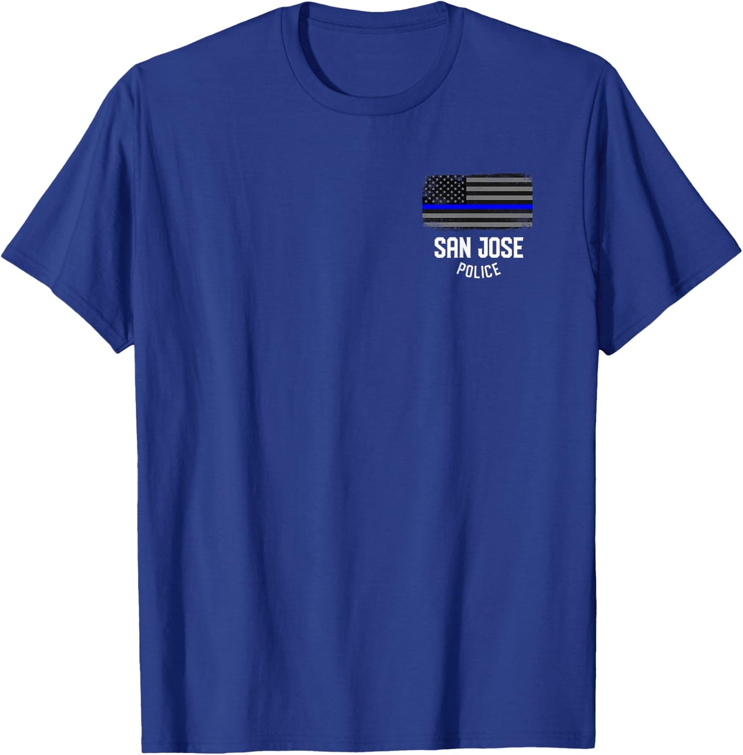 San Jose Police Officer California Policeman Duty T-Shirt - T-Shirt | Royal