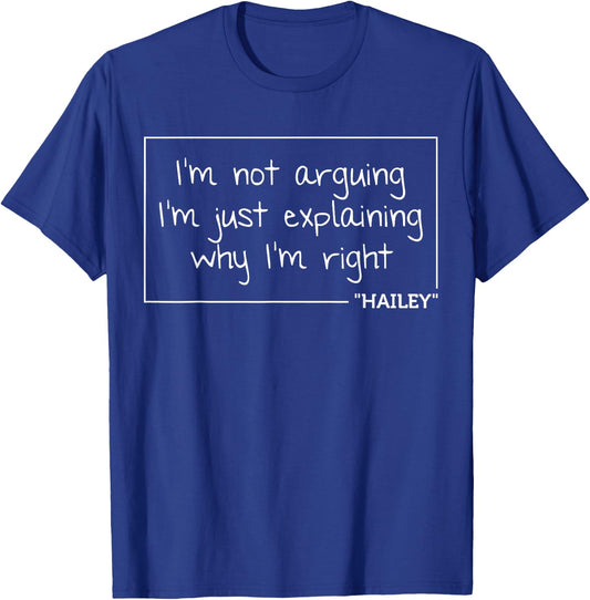 Custom Mom Wife Name Engineer Girl Christmas Women Hailey Quote Personalized Name Funny Birthday Gift T-Shirt - T-Shirt | Royal