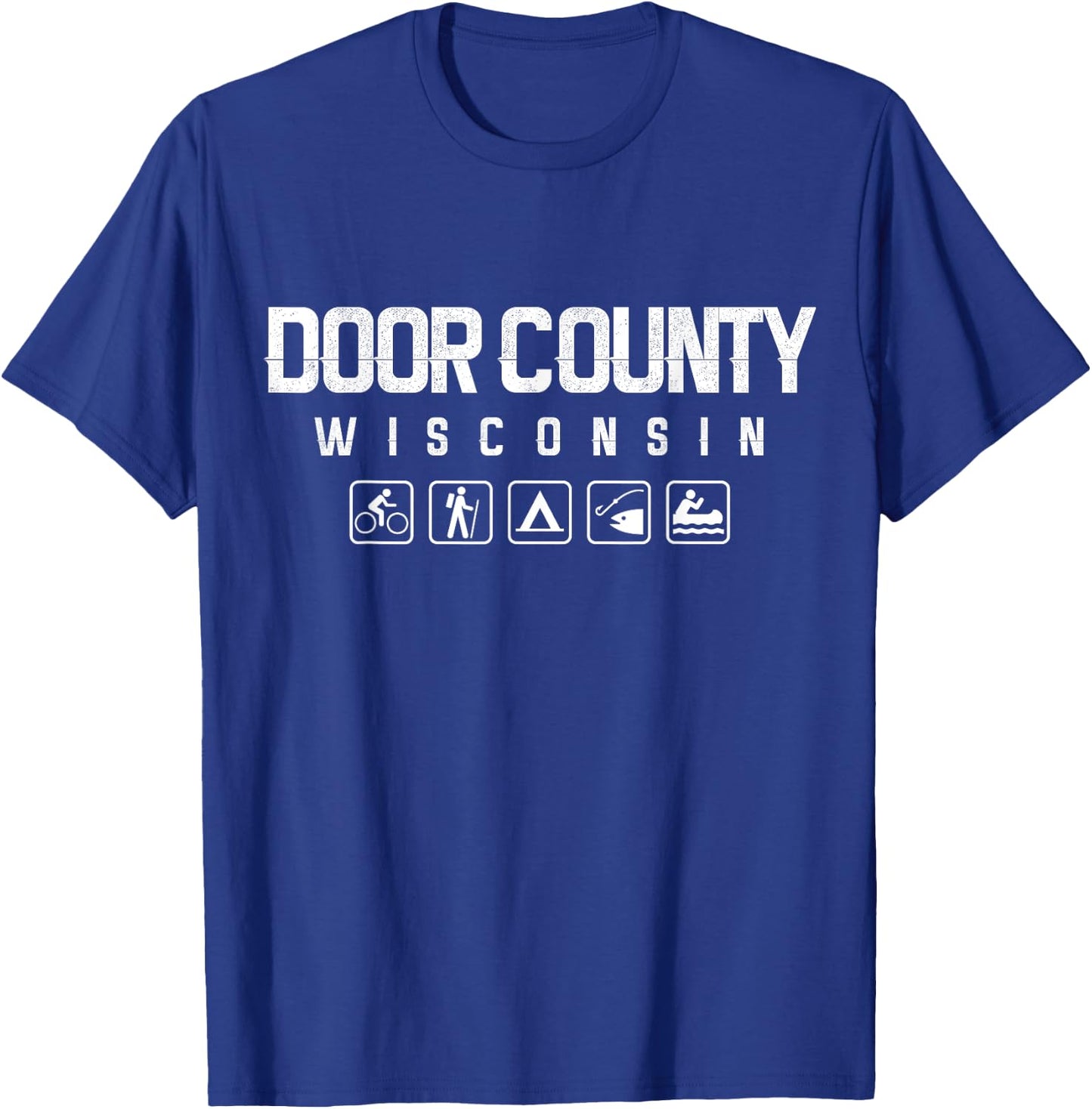 Door County, Wisconsin Outdoor T-Shirt - T-Shirt | Royal
