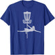 Disc Golfer Pole Dancer Shirt Funny Vintage Disc Golfing T-Shirt - T-Shirt | Royal