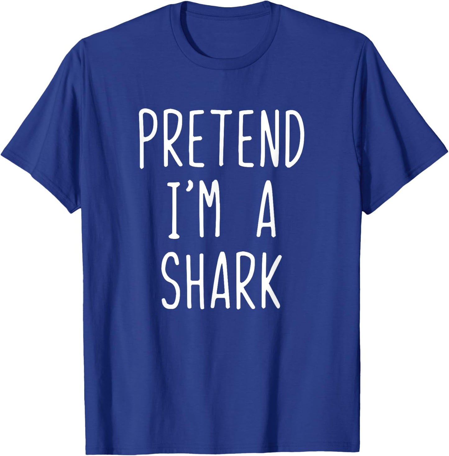 Pretend I'm A Shark Costume Halloween Lazy Easy T-Shirt - T-Shirt | Royal