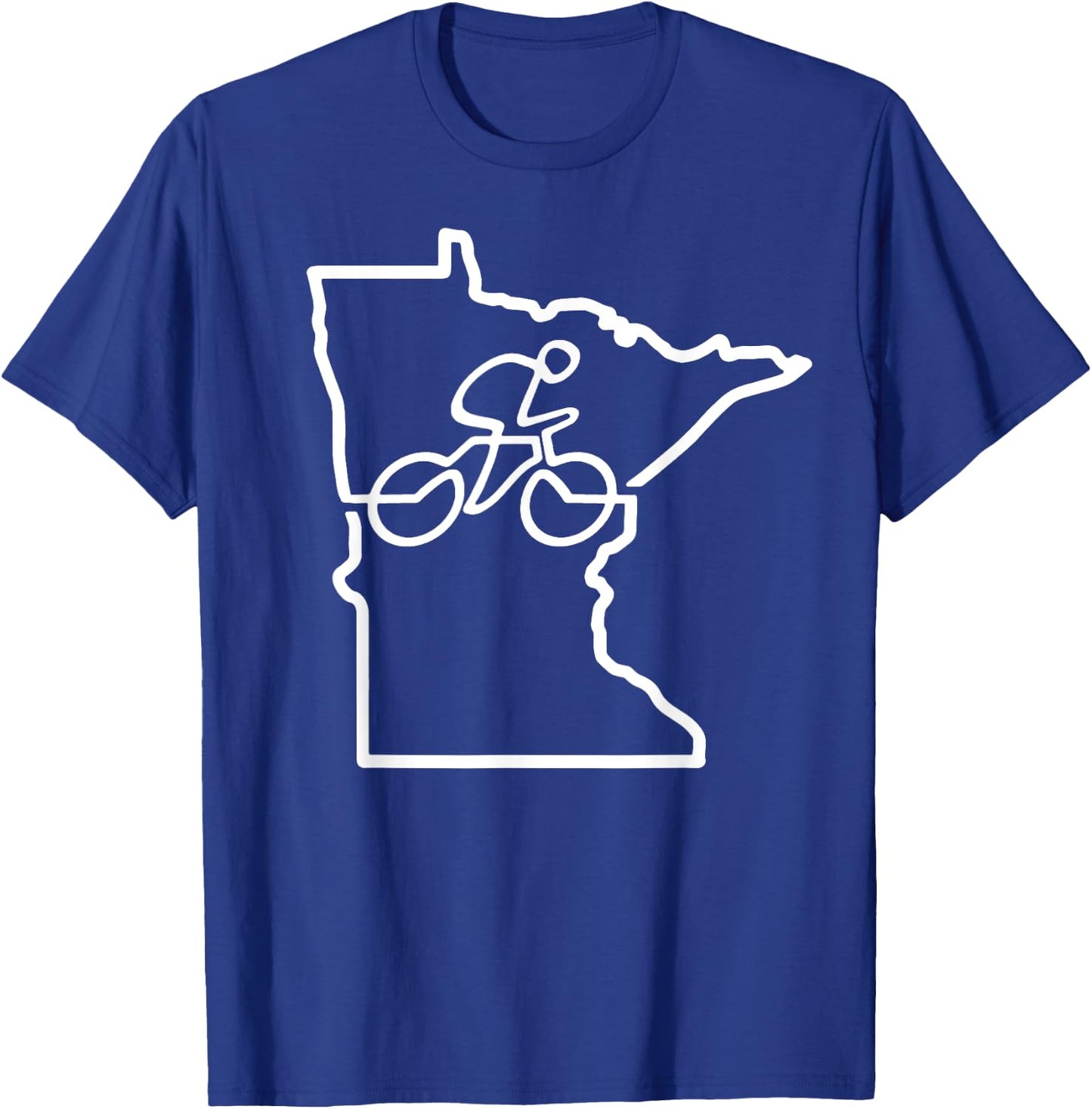 Bicycle Minnesota Cycling Shirt Cyclist Gift Bike Biking T-Shirt - T-Shirt | Royal