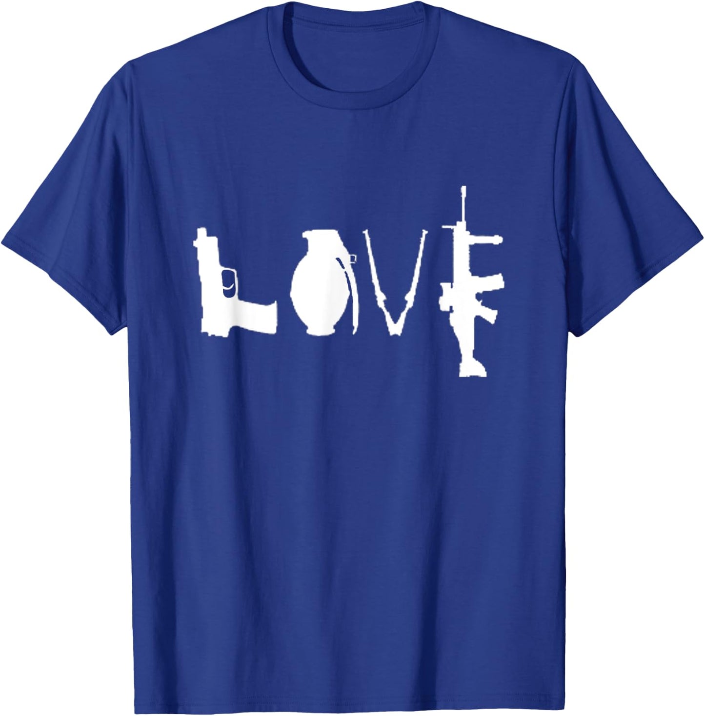 LOVE GUNS Pro Gun Love 2nd Amendment T-Shirt - T-Shirt | Royal
