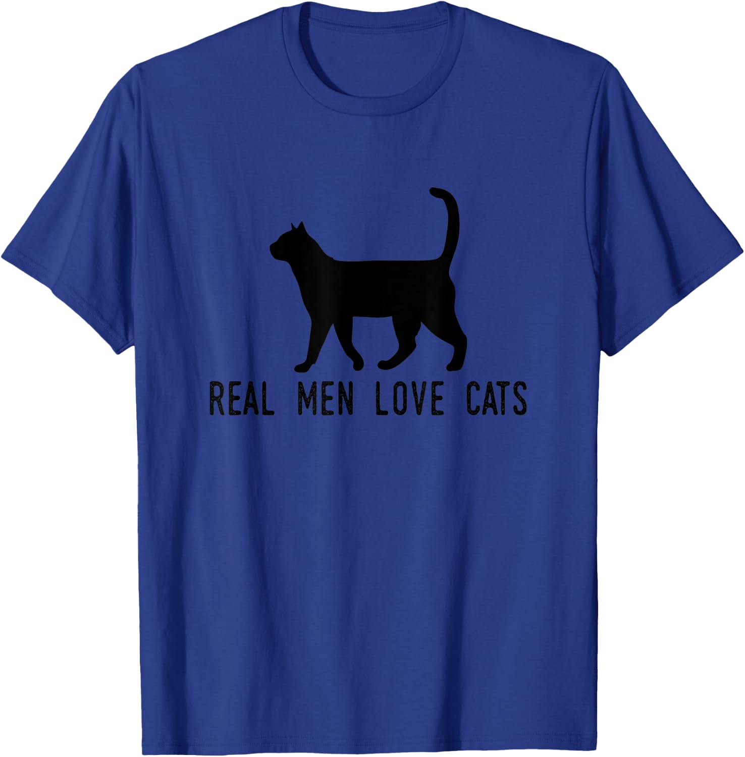 Real Men Love Cats - Funny T-Shirt - T-Shirt | Royal