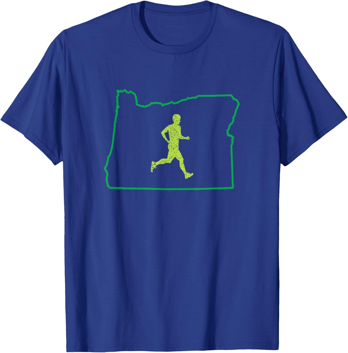 Run Oregon Shirt Oregonian Boys Running Gifts T-Shirt - T-Shirt | Royal