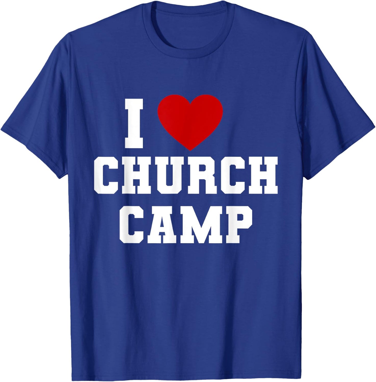 VBS I Love Church Camp Christian Church Bible School Jesus T-Shirt - T-Shirt | Royal