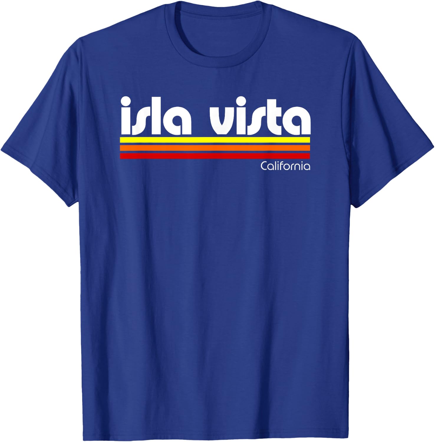 Retro Isla Vista California T-Shirt - T-Shirt | Royal