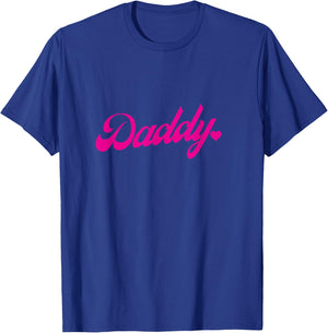 The word Daddy | A cute pink design that says Daddy T-Shirt - T-Shirt | Royal