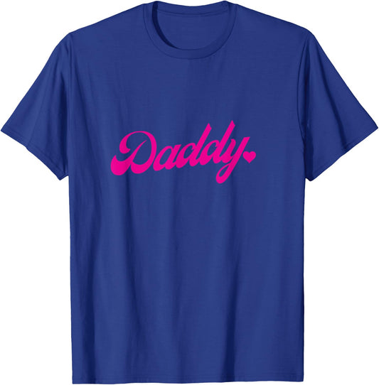 The word Daddy | A cute pink design that says Daddy T-Shirt - T-Shirt | Royal