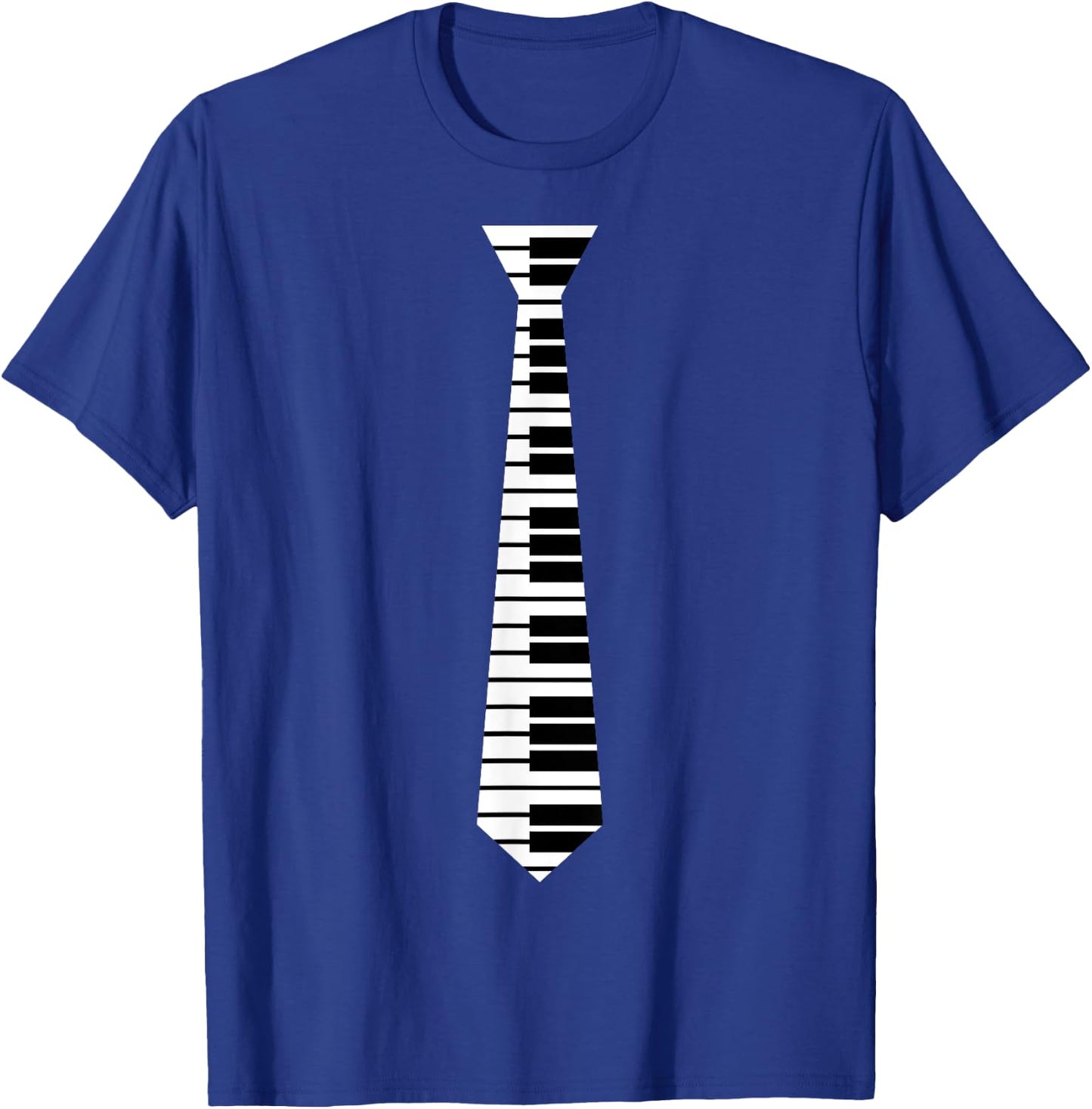 Piano Neck Tie Funny Humorous Keyboard Music Player Fun Gift T-Shirt - T-Shirt | Royal