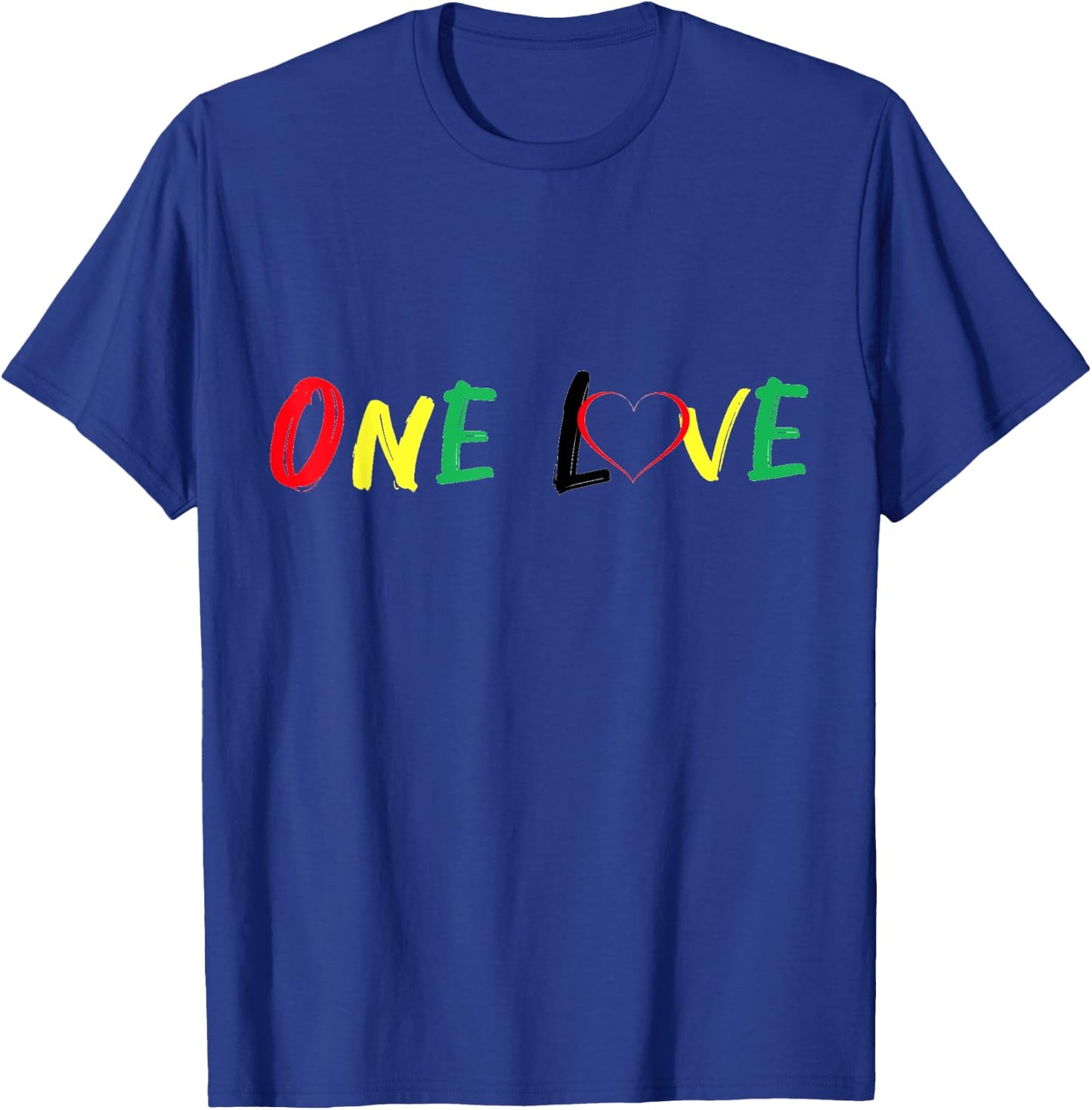 Reggae Rasta Lion Design Rastafari Jamaica Vibes Graphic T-Shirt - T-Shirt | Royal