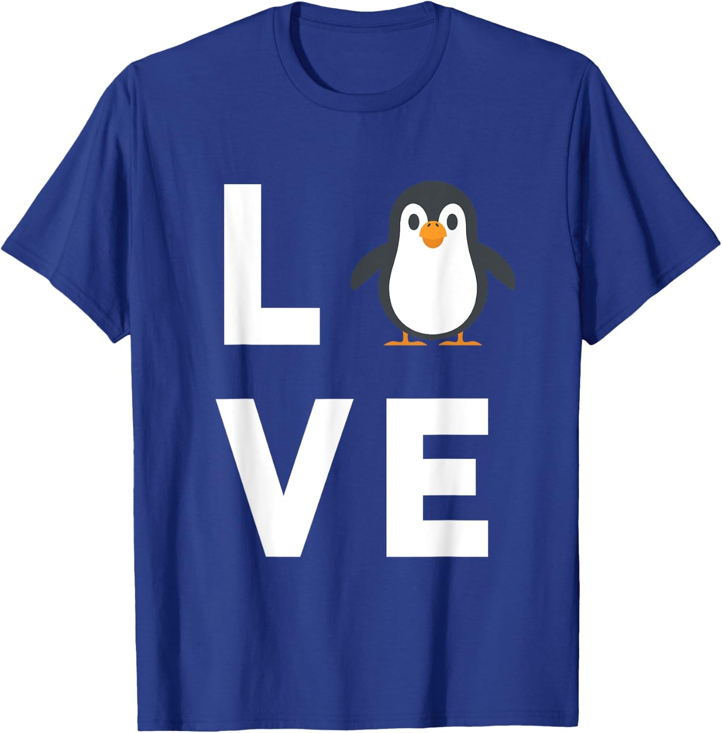 Cute I Love Penguins Bird Humour Funny Baby Penguin T-Shirt - T-Shirt | Royal