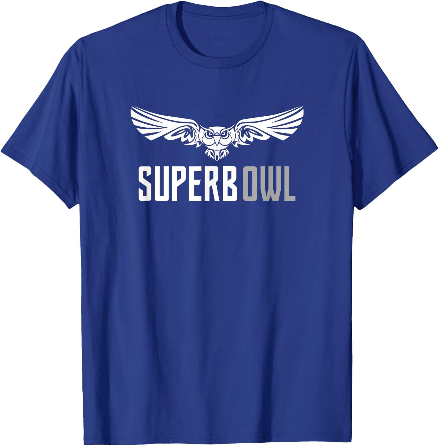 The Superb Owl Apparel - Owl Bird Shirt - -Adults, Kids - Black - Small - Short Sleeve - Cotton Blend - Modern - Nature - Casual - SHIRT T-Shirt - T-Shirt | Royal