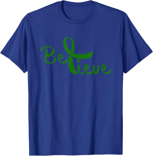 Believe - Liver Cancer Shirt Liver Cancer Support Gift T-Shirt - T-Shirt | Royal