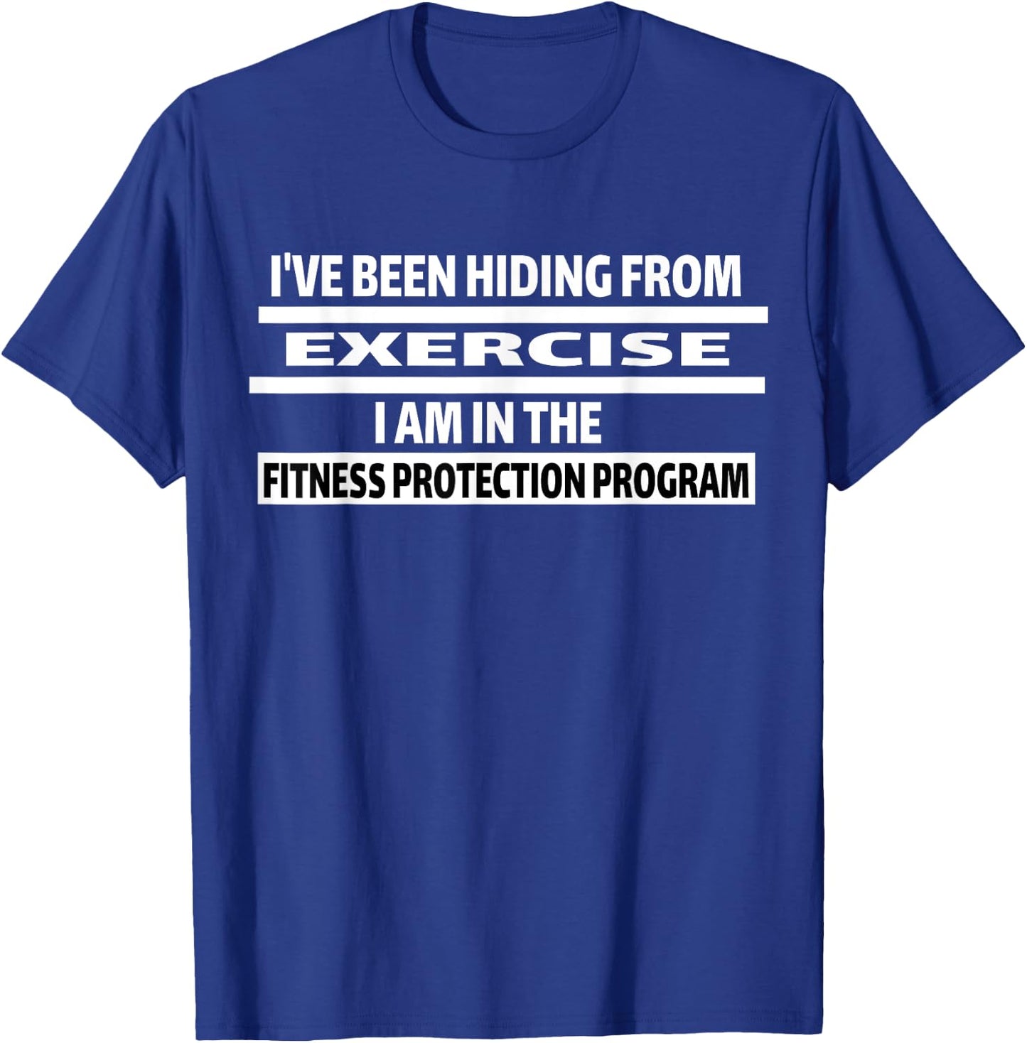 Fitness Funny Exercise Sarcastic Gym Gift T-Shirt - T-Shirt | Royal