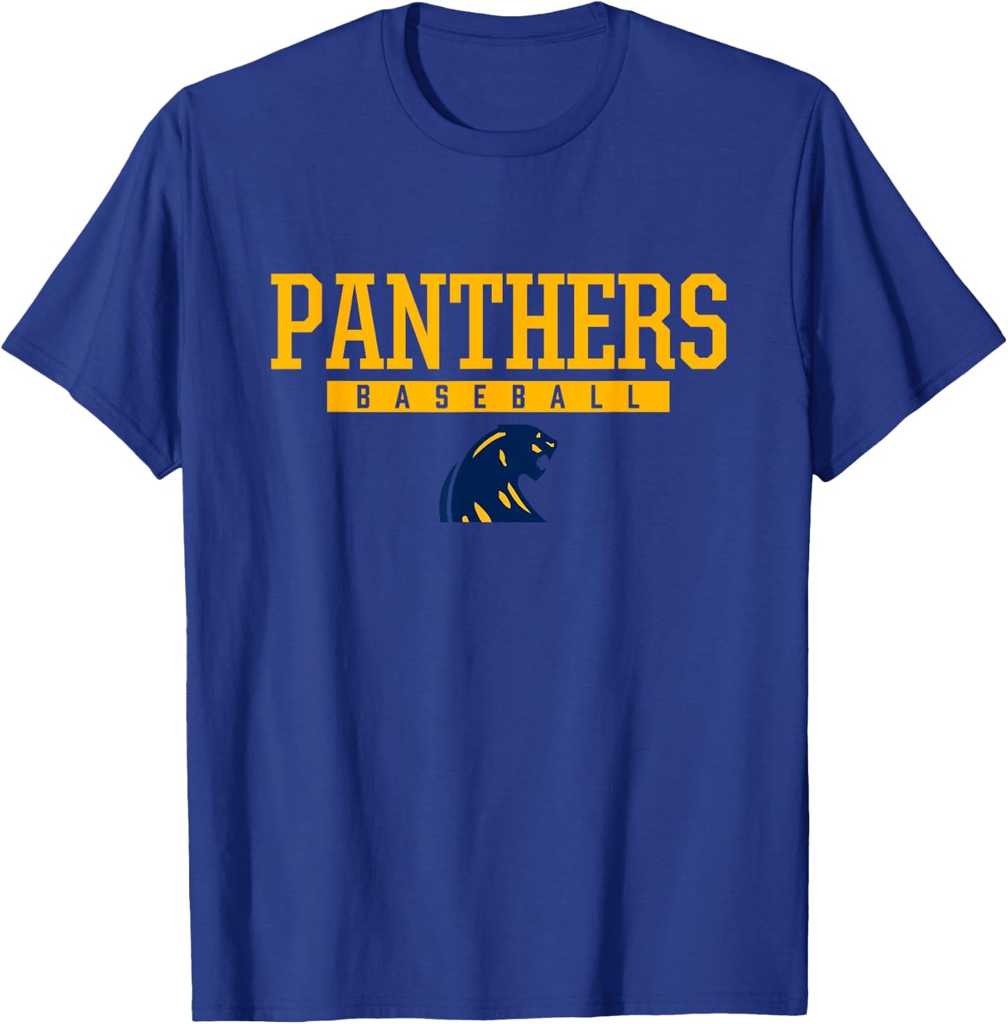 Dewitt Panthers Logo Baseball HS T-Shirt - T-Shirt | Royal