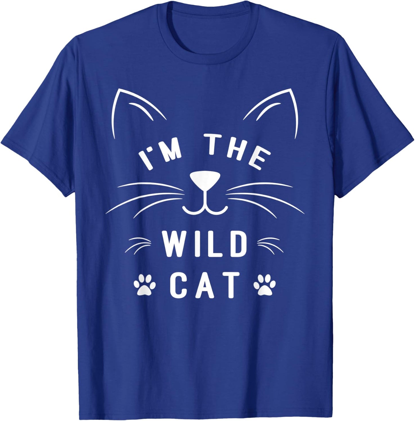 I'm The Wild Cat - Matching Group Halloween Cat Men Women Kids T-Shirt - T-Shirt | Royal