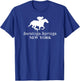 Saratoga Springs New York Horse Racing Jockey T-Shirt - T-Shirt | Royal