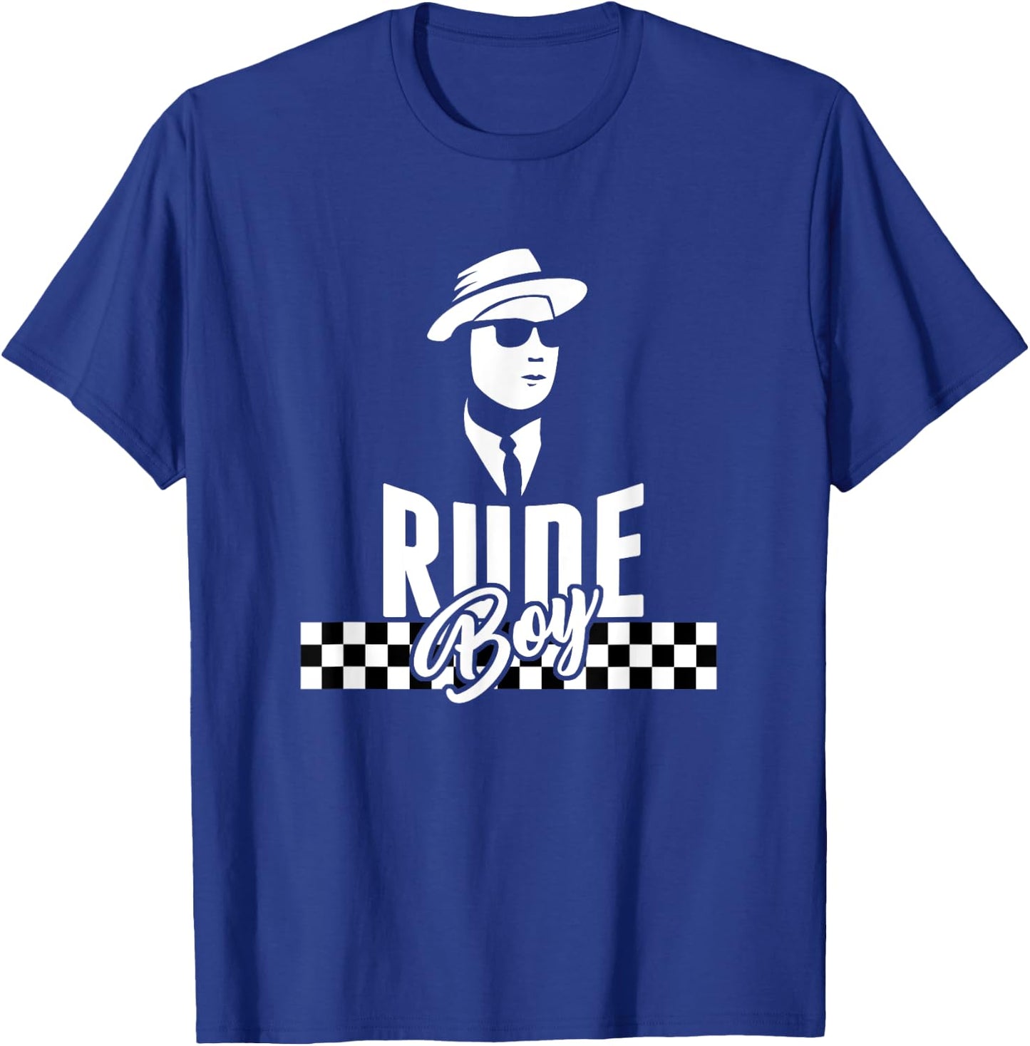 Ska Rude Boy Reggae Two Tone checkered music | gift T-Shirt - T-Shirt | Royal