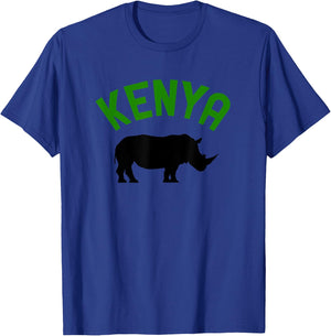 Kenya Rhino Rhinoceros Safari Gift T-Shirt - T-Shirt | Royal