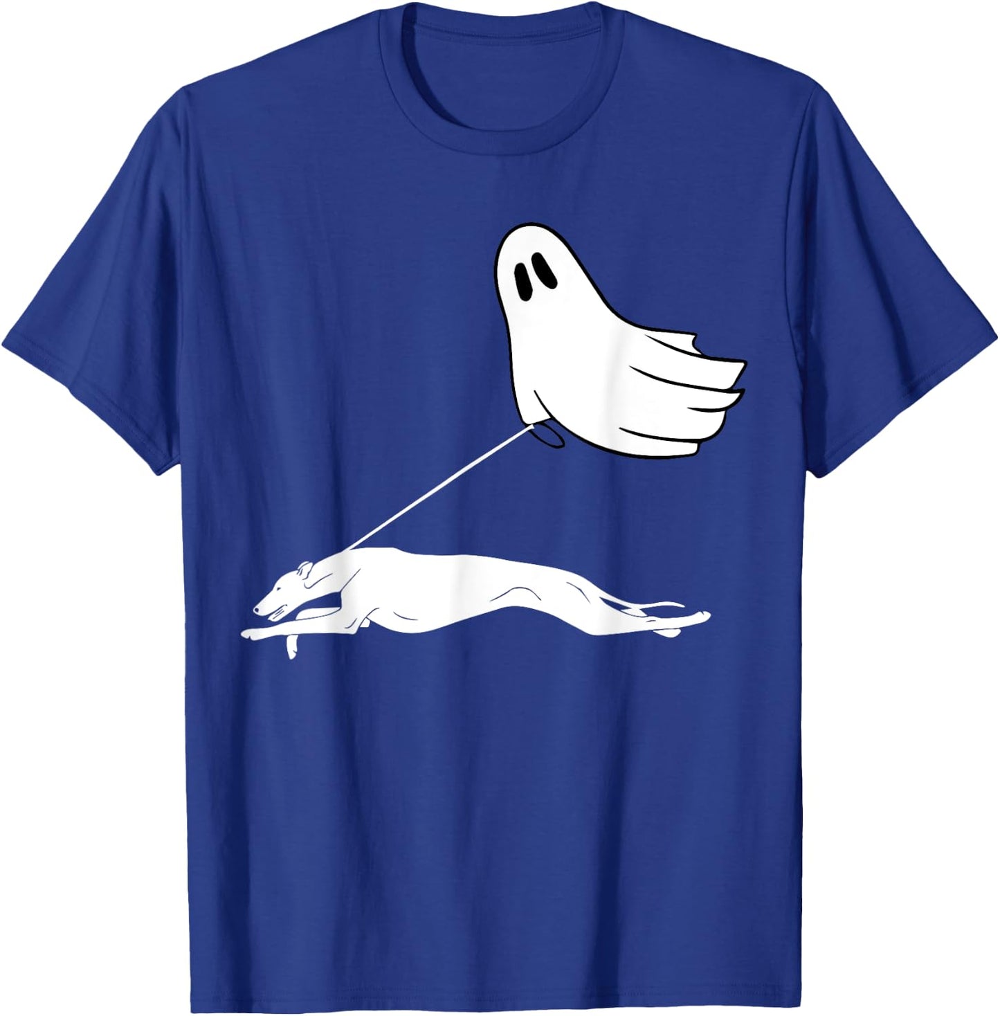 Ghost Greyhound Halloween T-Shirt - T-Shirt | Royal