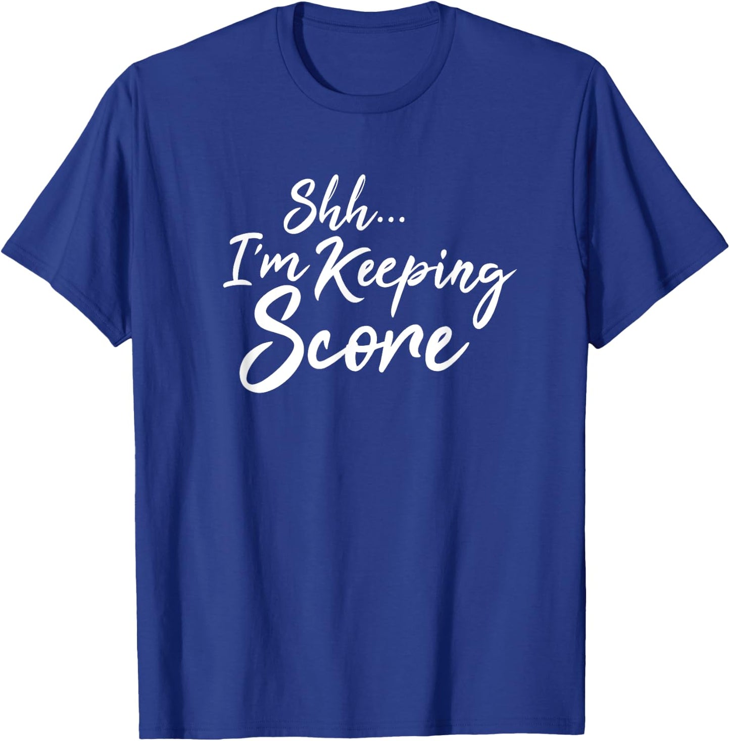 Scorekeeper Gift Funny Sports Coach Score Book Keeper T-Shirt - T-Shirt | Royal