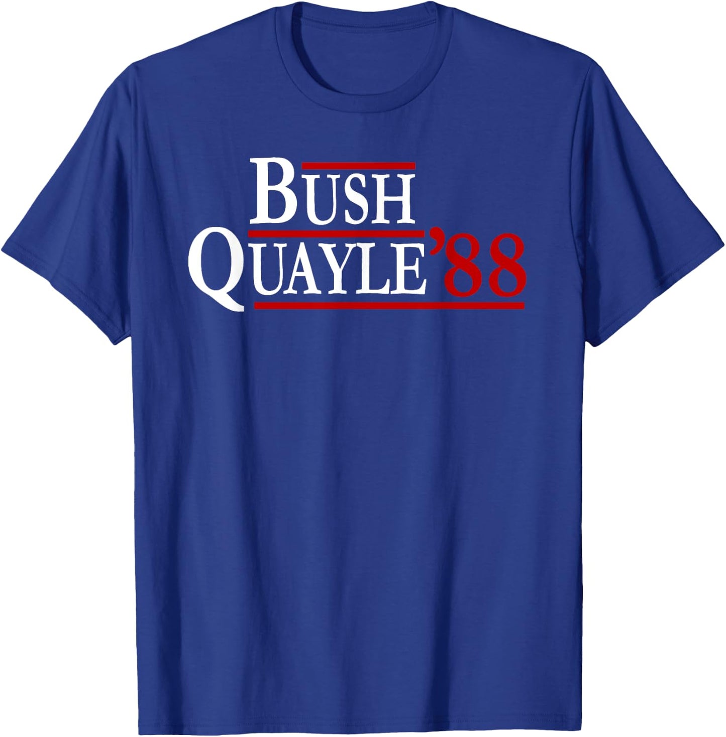 George H. W. Bush Dan Quayle 88 Retro Campaign T Shirt T-Shirt - T-Shirt | Royal